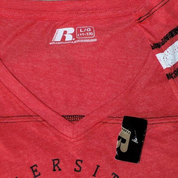 Russell Athletic University of Georgia V-Neck Tee, Women's Large ~ EUC - Picture 6 of 6